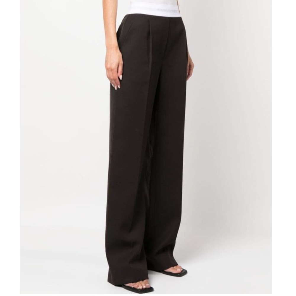 Alexander Wang Tailored Pleated Trousers Brown